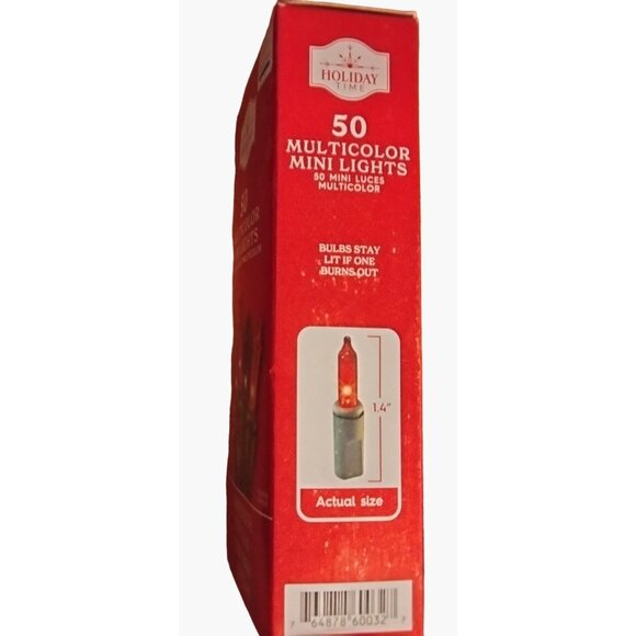 Holiday Time Multicolor Lights indoor Outdoor 50 ct Wedding Patio Christmas 11ft - Picture 3 of 7